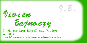 vivien bajnoczy business card